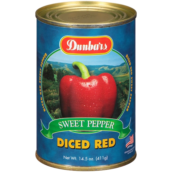 Dunbar Dunbar Diced Red Peppers 15 oz. Can, PK24 01014300240001 - main